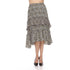 Crinkle H-L Floral Skirt - Beige  SK1005